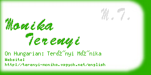 monika terenyi business card